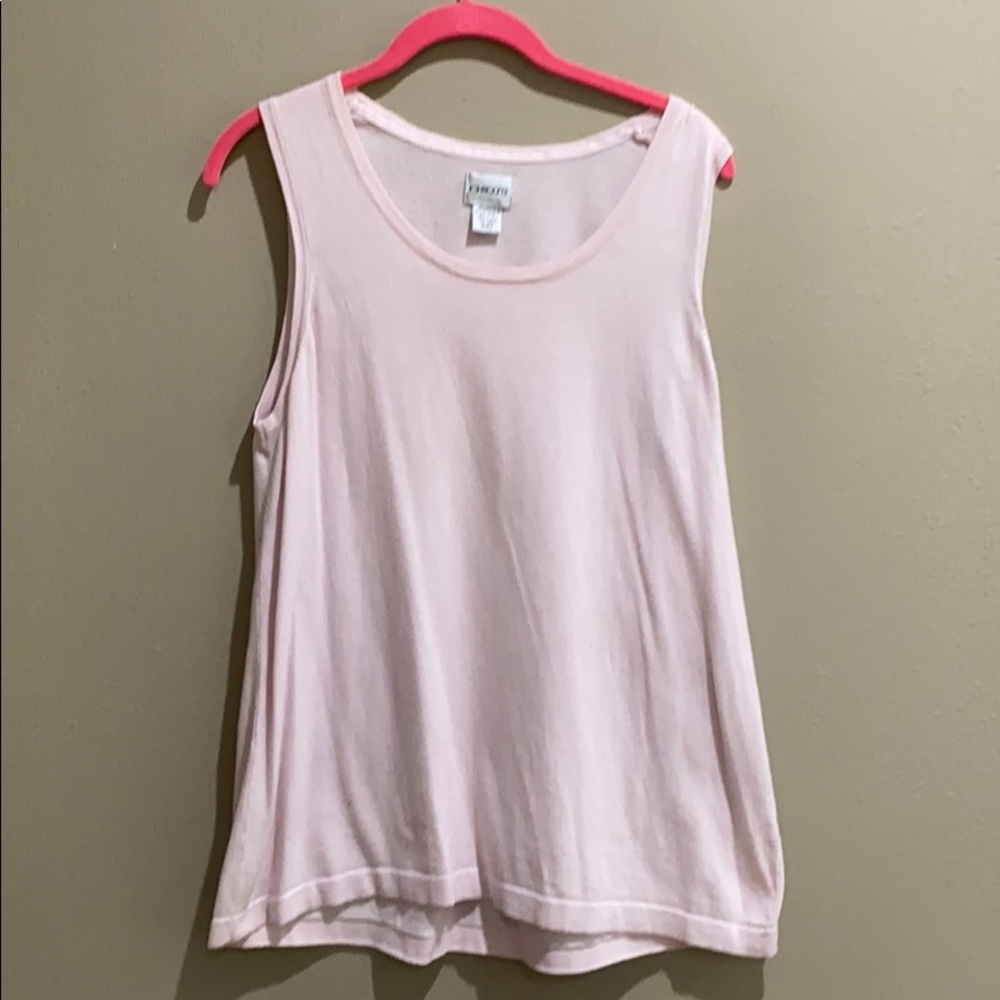 Chico’s Pink Sweater Tank Top Size 3
